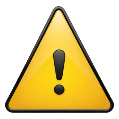 warning sign yellow triangle with black border exclamation mark sticker