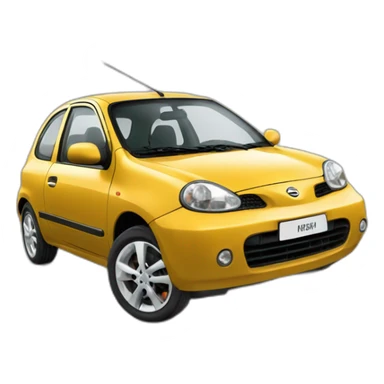 nissan micra rouge décapotable 2007 sticker