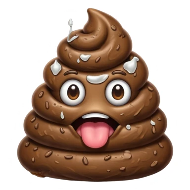 poop with a lot of stinky aura  sticker