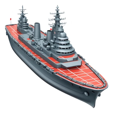 battleship arial view sticker