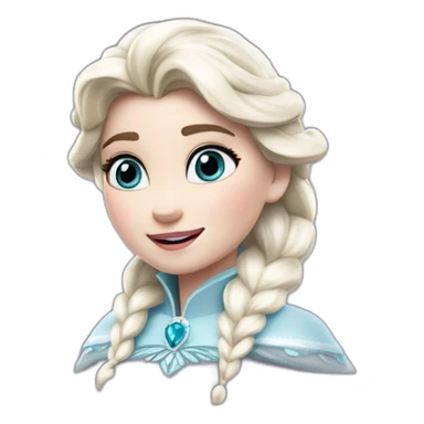 Elsa reine des neiges sur un mouton sticker