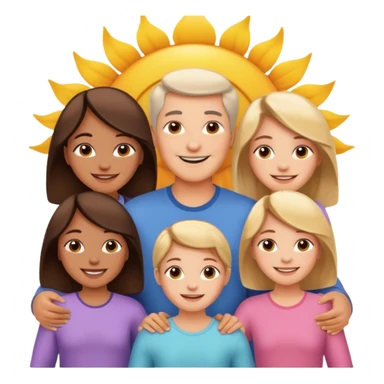 mom, dad and 10 sisters sticker