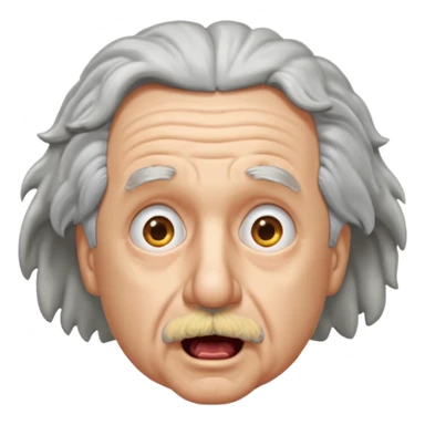 Einstein is shoked sticker