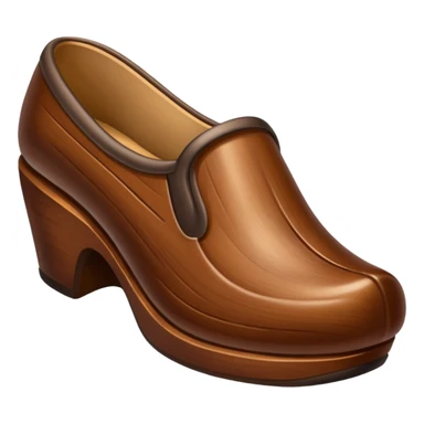 wooden shoe sticker