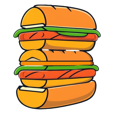 banh mi sandwich sticker
