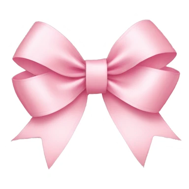 light pink ribbon bow sticker