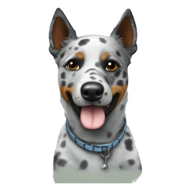 Solid Grey spotted blue heeler sticker