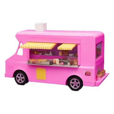 Barbie’s dream house/food truck assembled from 2 pieces  sticker