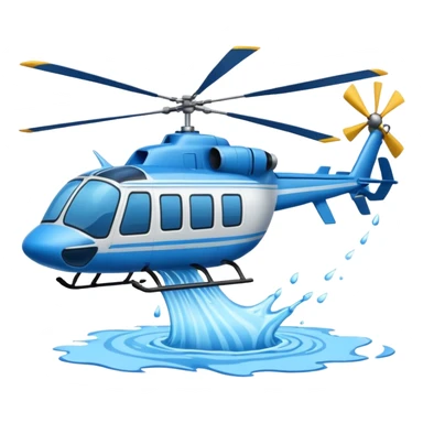 helicopter carrying water sticker