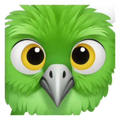 agapornis verde sticker