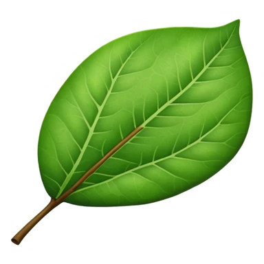 A guava leaf sticker