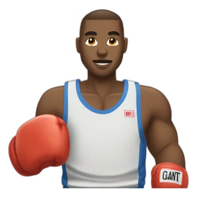 Un gant de boxe qui joue au basket sticker