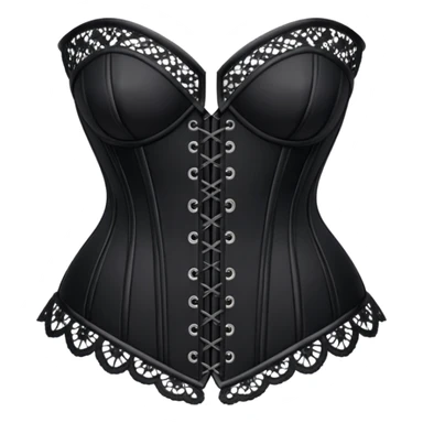 gothic lace corset black sticker