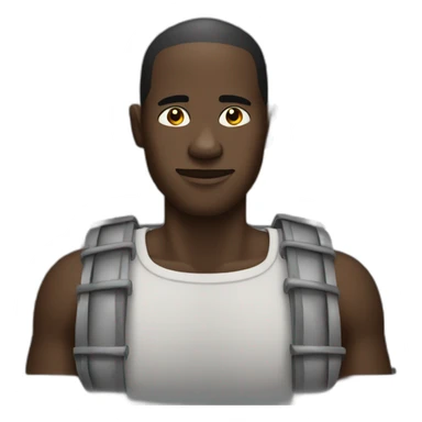 AN AFRICAN MAN WITH HANDS IN PRISION IN CRIME sticker