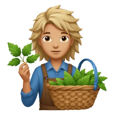 Breeze + leaf basket,Sky Gardener. sticker