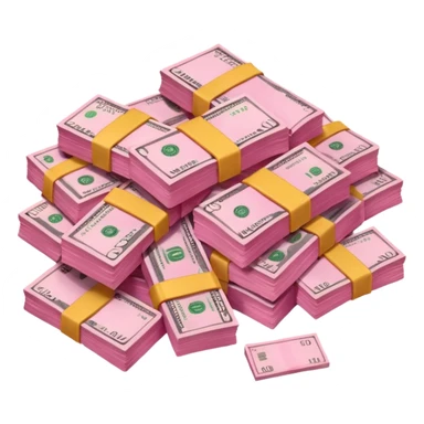 pink money sticker