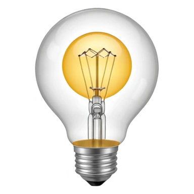 designer light bulb round globe sticker