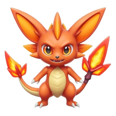 Fluffy Demonic Zany Genesect-Victini-dragon sticker