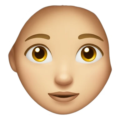 Sleepy  girl with happy face sticker