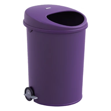 Draw a Pixar-style trash can. The view angle should be 70 degrees. Do not use the face, eye, and mouth. sticker