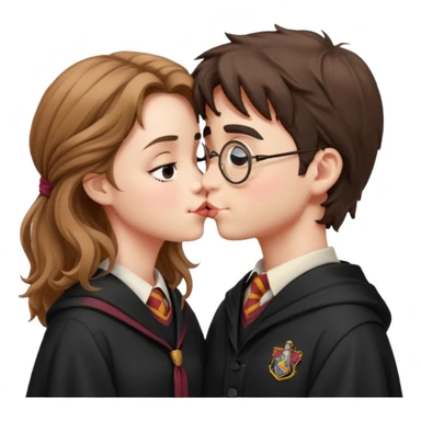 Harry Potter kissing hermione sticker
