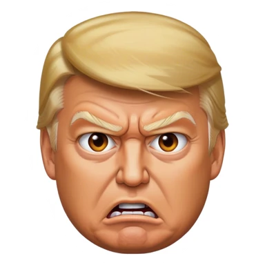 donald trump angry sticker