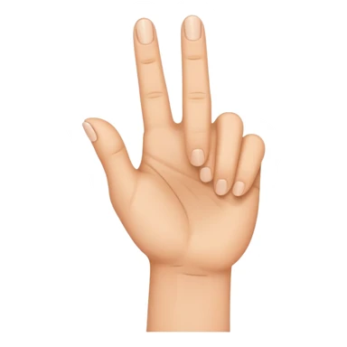 Daumen zwischen Zeigefinger und Mittelfinger  sticker