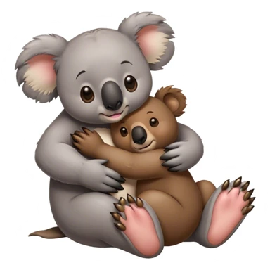Koala massages bear sticker