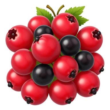 red and black berries sticker
