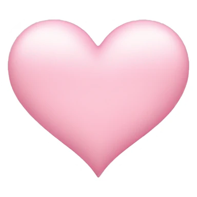 light pink heart that matches the other apple emojis sticker