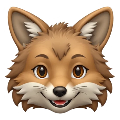 A Coyote Emoji sticker