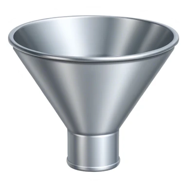 a funnel with three sections sticker