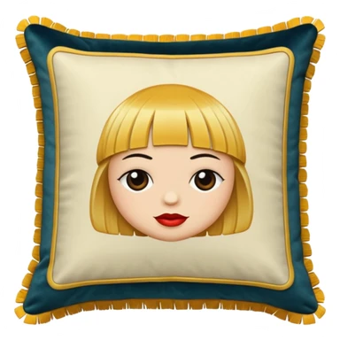 Simple vintage couch aesthetic deco Pillow cushion sticker