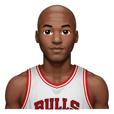 Michael Jordan wearing his Chicago bulls jersey number 23 sticker