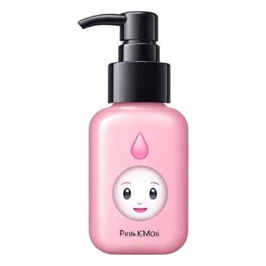 Skin care with pink pastel colors sticker