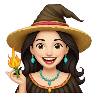 Bruja riendo  sticker