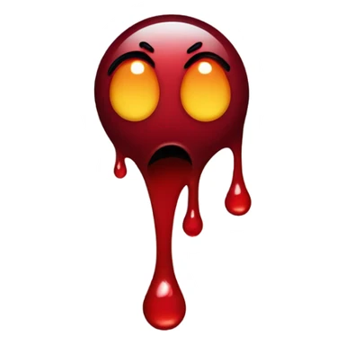 eerie scary blood emoji sticker
