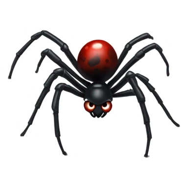 Black widow spider sticker