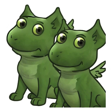 Dogs with wings sticker