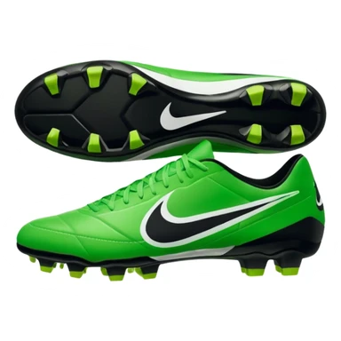 Nike soccer cleats, top view, no text, apple emoji style sticker
