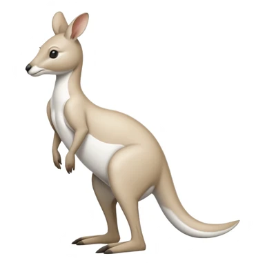 Qantas white kangaroo sticker
