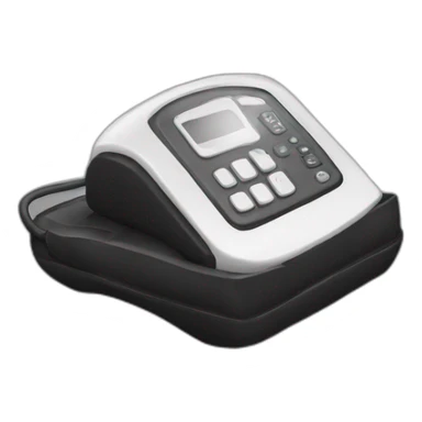 Tortois scrolling phone black and whkte sticker