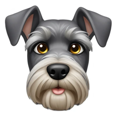 schnauzer ojos enojado sticker