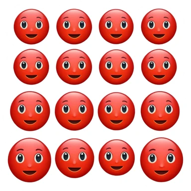 I want an emoji of the word "AI" in red writing sticker