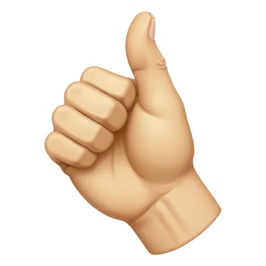 ASL Alphabet “A” Emoji represents the American Sign Language letter “A”. The hand is shown in a closed fist, with the thumb resting on the side of the fist. This is the standard ASL representation of the letter “A”. sticker