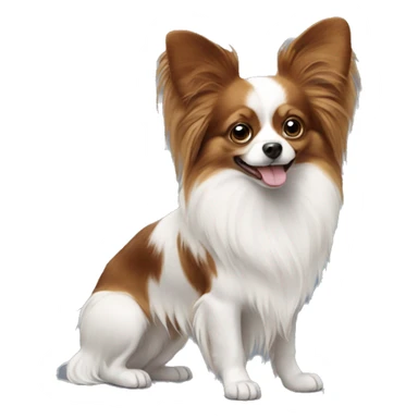 Papillon dog sticker