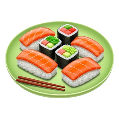 sushi with wasabi sticker