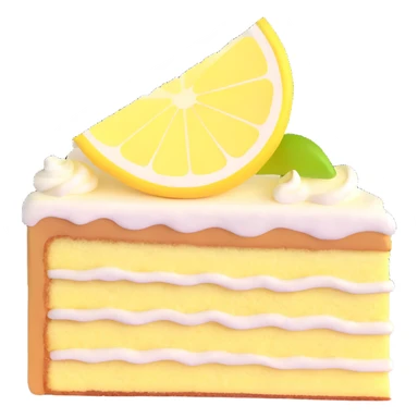 lemon cake slice sticker