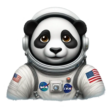 Panda astronaut sticker