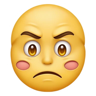 Emoji face that looks disgusted  sticker